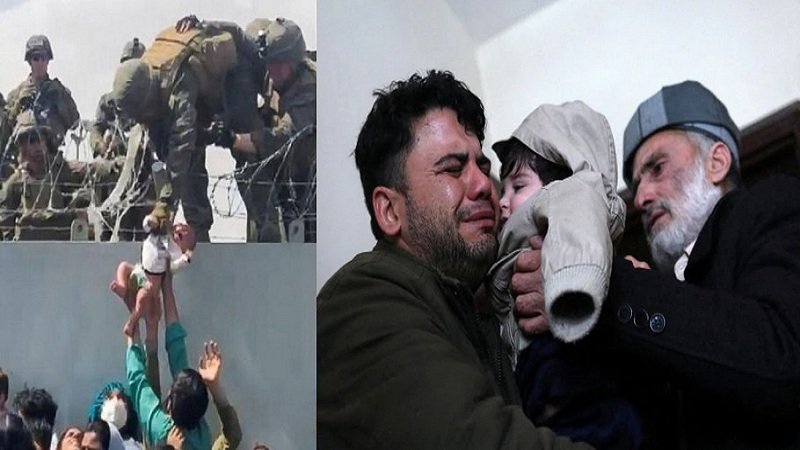 স্বজনদের কাছে ফিরল কাবুল বিমানবন্দরের সেই শিশু